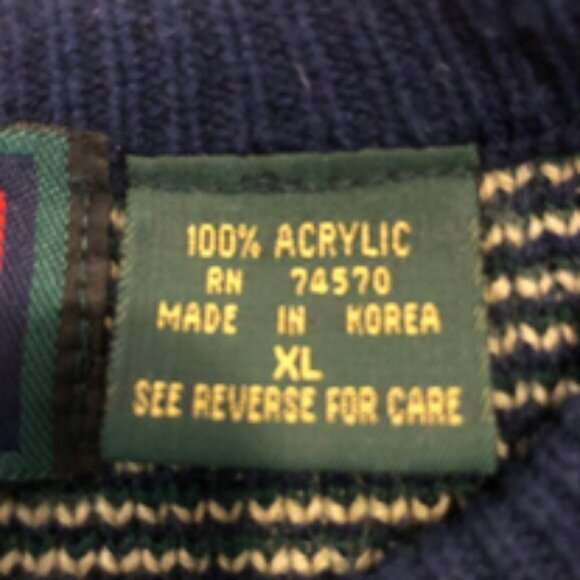 🧥 Vintage Stoneriver Outfitters Geometric Knit Sweater (Made in Korea) - Picture 9 of 14